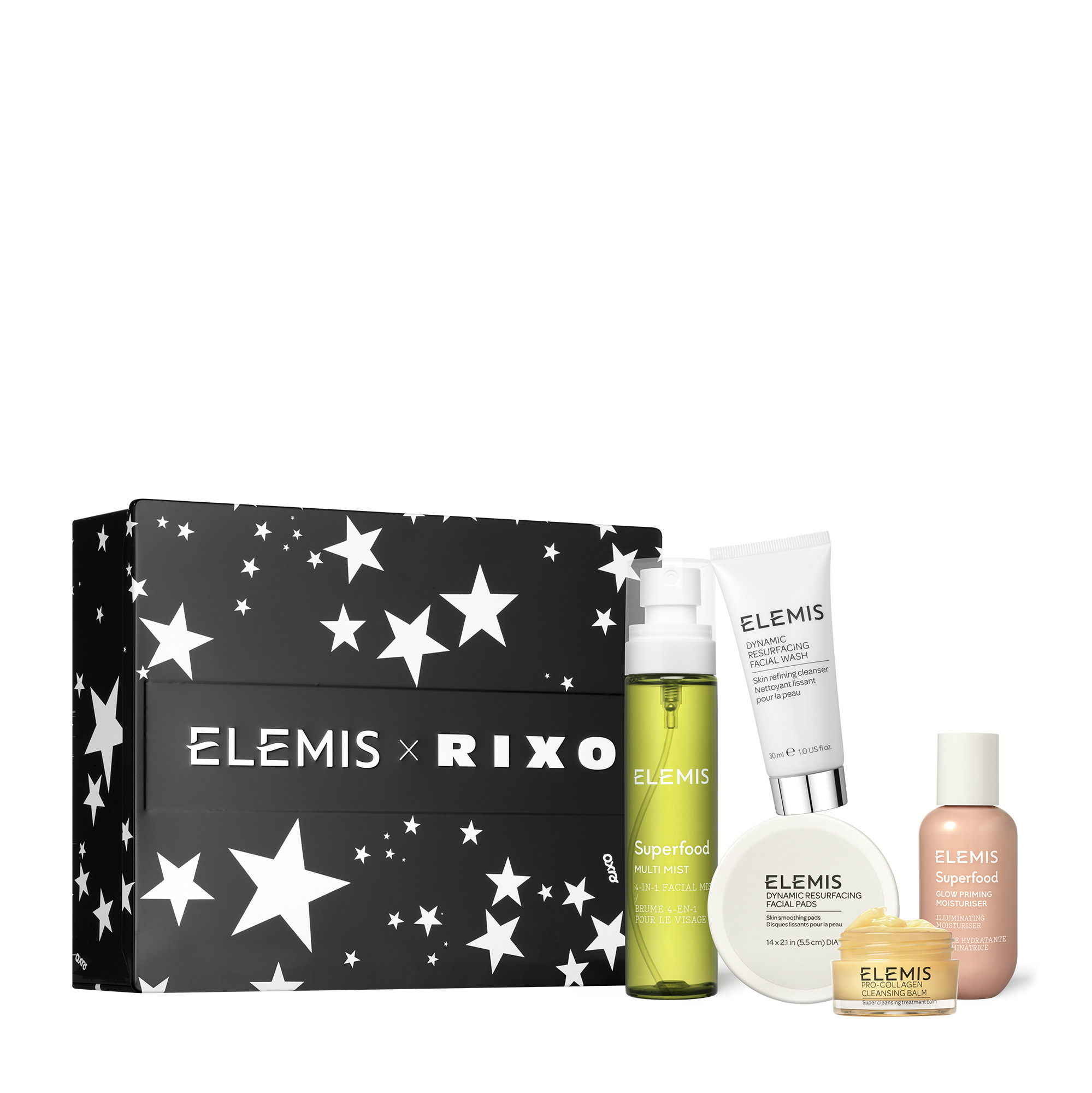 Дизайнерський набір Гламур та Сяйво шкіри ELEMIS x RIXO The Story of Glam & Glow Gift Set